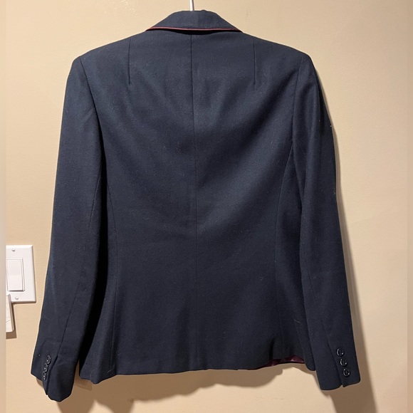 Anne Klein Vintage Ladies sz 12 Navy Wool Blazer - Picture 11 of 11